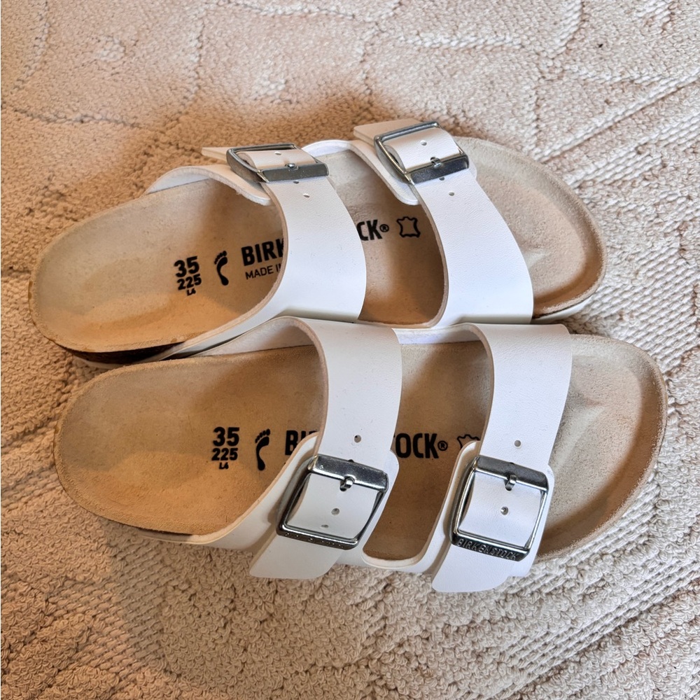 Birkenstock arizona white size 35